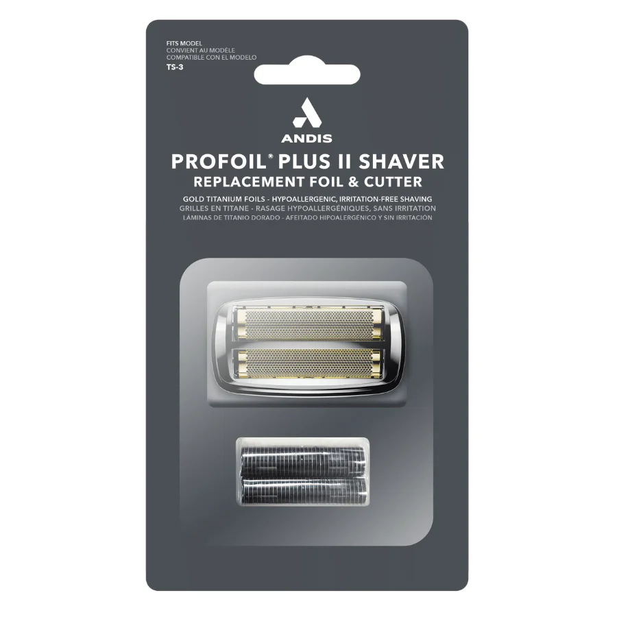 Andis TS3 Profoil Plus 2 Shaver Replacement Foil and Cutter - Black