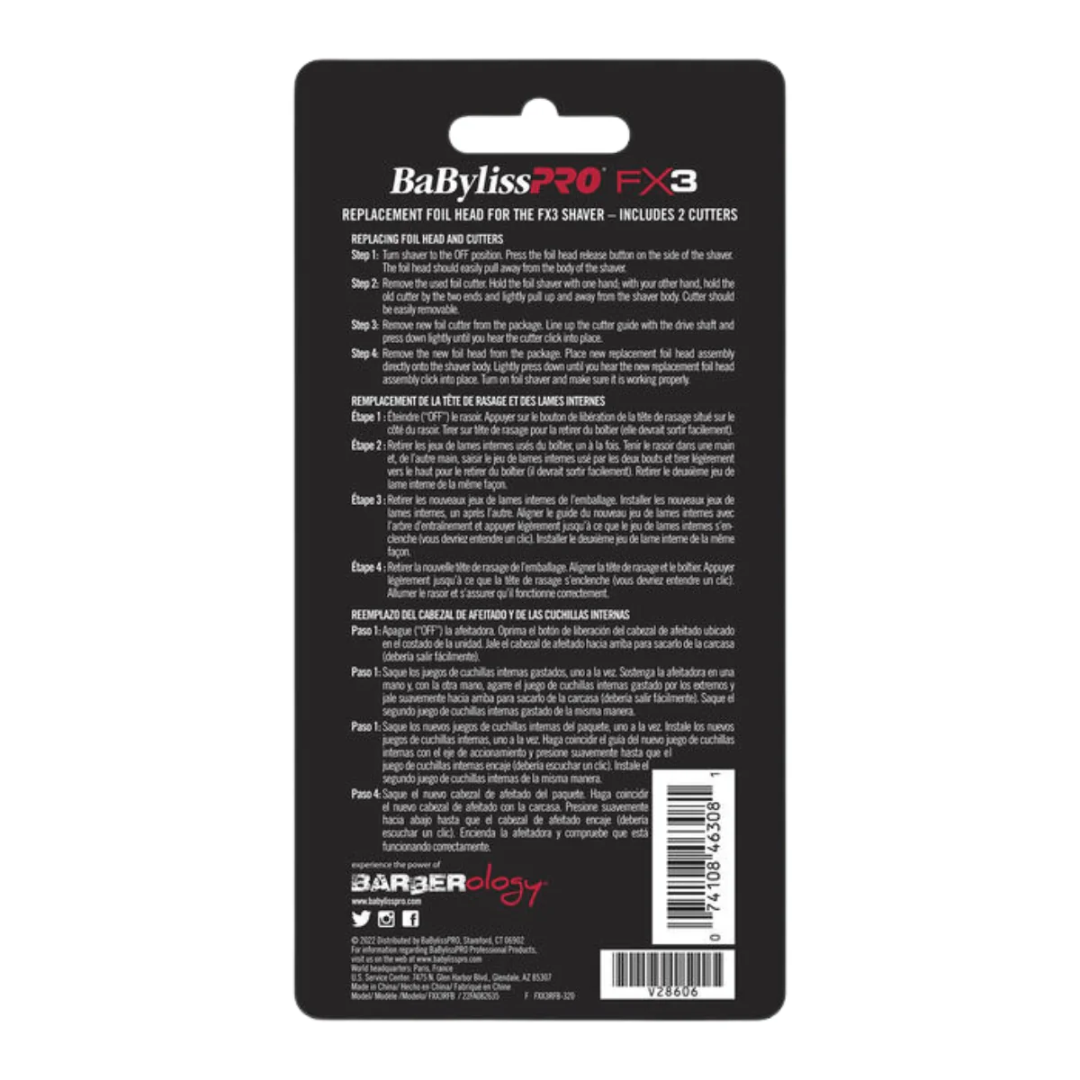 Babyliss PRO FX3 Replacement Foil & Cutter - Image 3