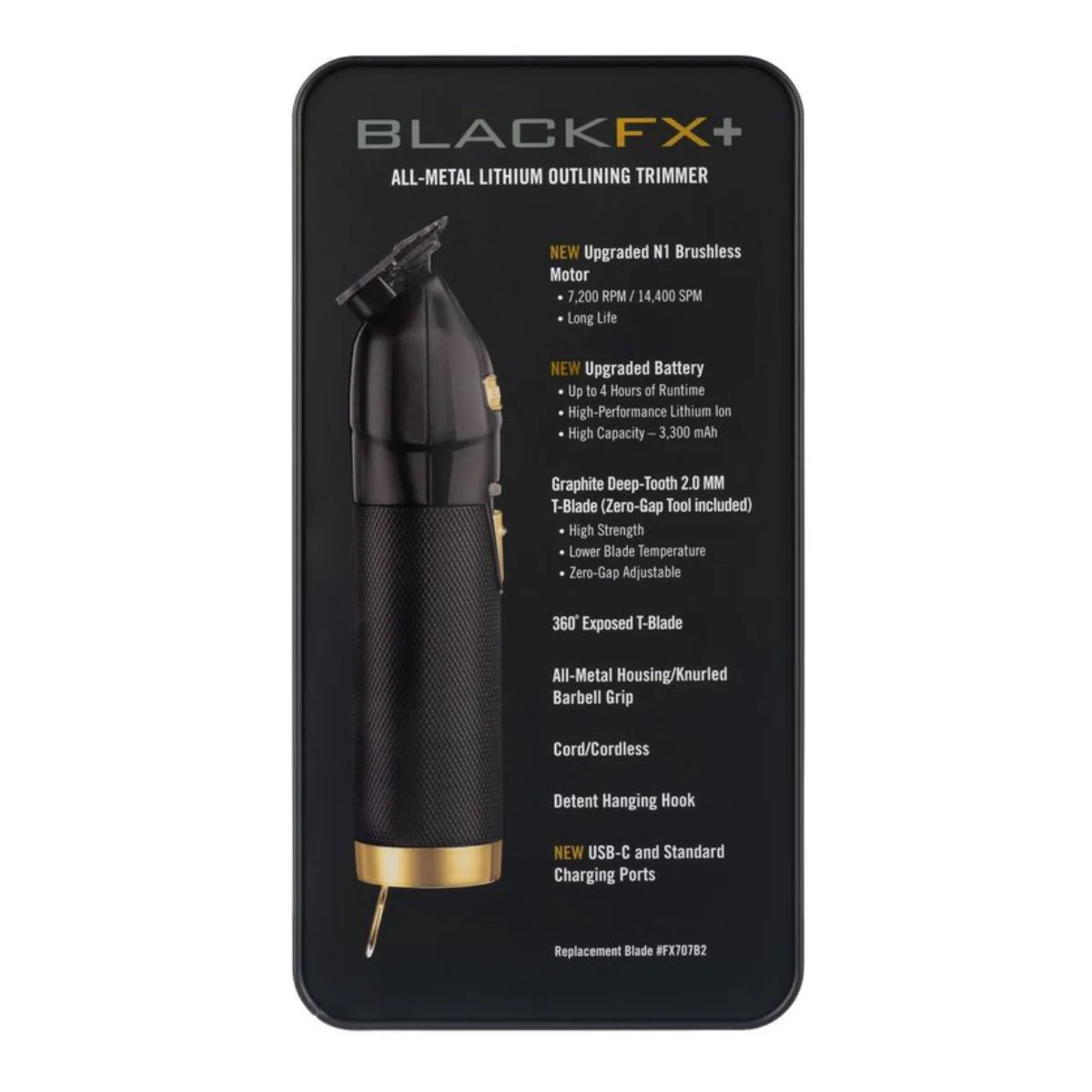 BaBylissPRO FX + Outliner Trimmer - Black - Image 8