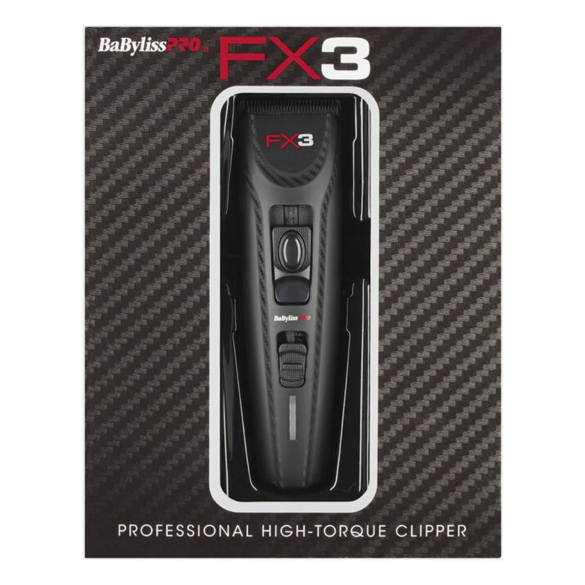 BaBylissPRO FX3 Professional High Torque Clipper - Black - Image 4