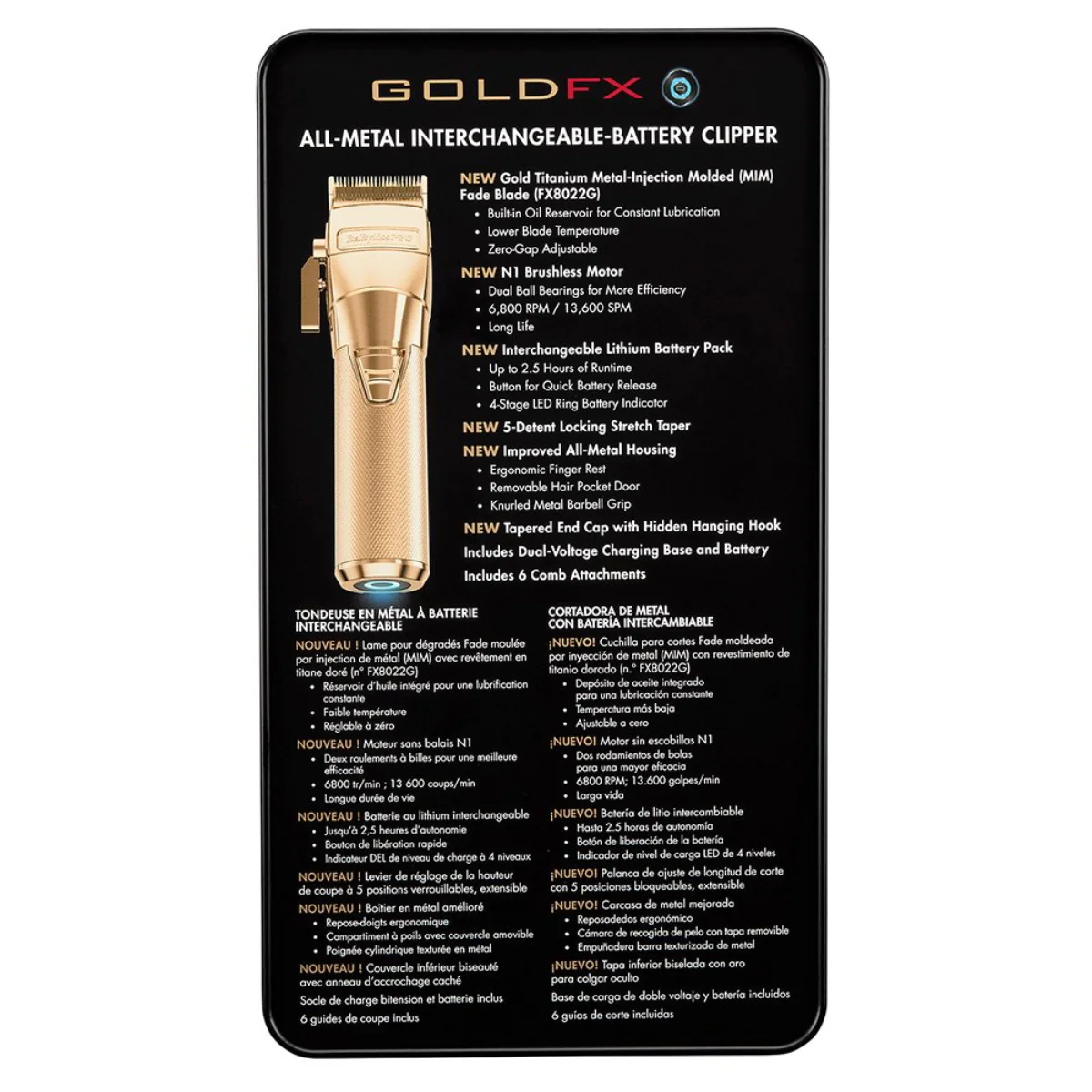 BaBylissPRO FXONE GoldFX Clipper - Image 4