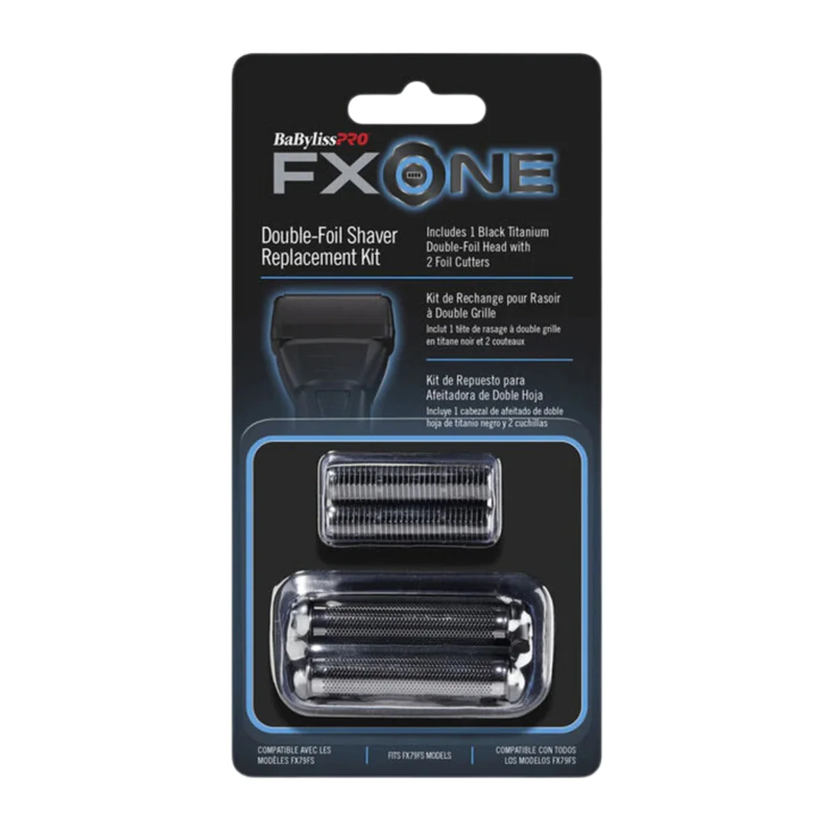 BabylissPro FXONE Replacement Foil & Cutter Black - Image 2