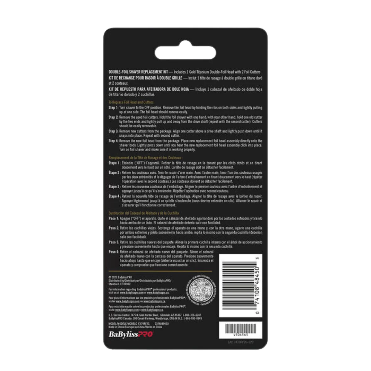 BabylissPro FXONE Replacement Foil & Cutter Gold - Image 3