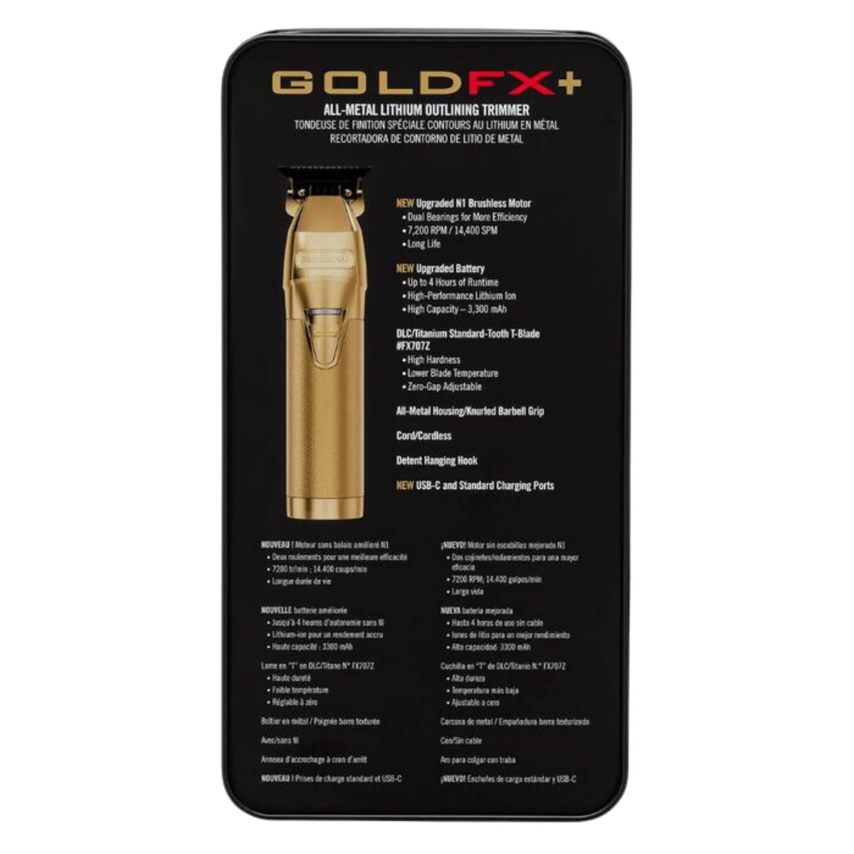 BaBylissPRO GoldFX+ All-Metal Lithium Outlining Trimmer - Image 5