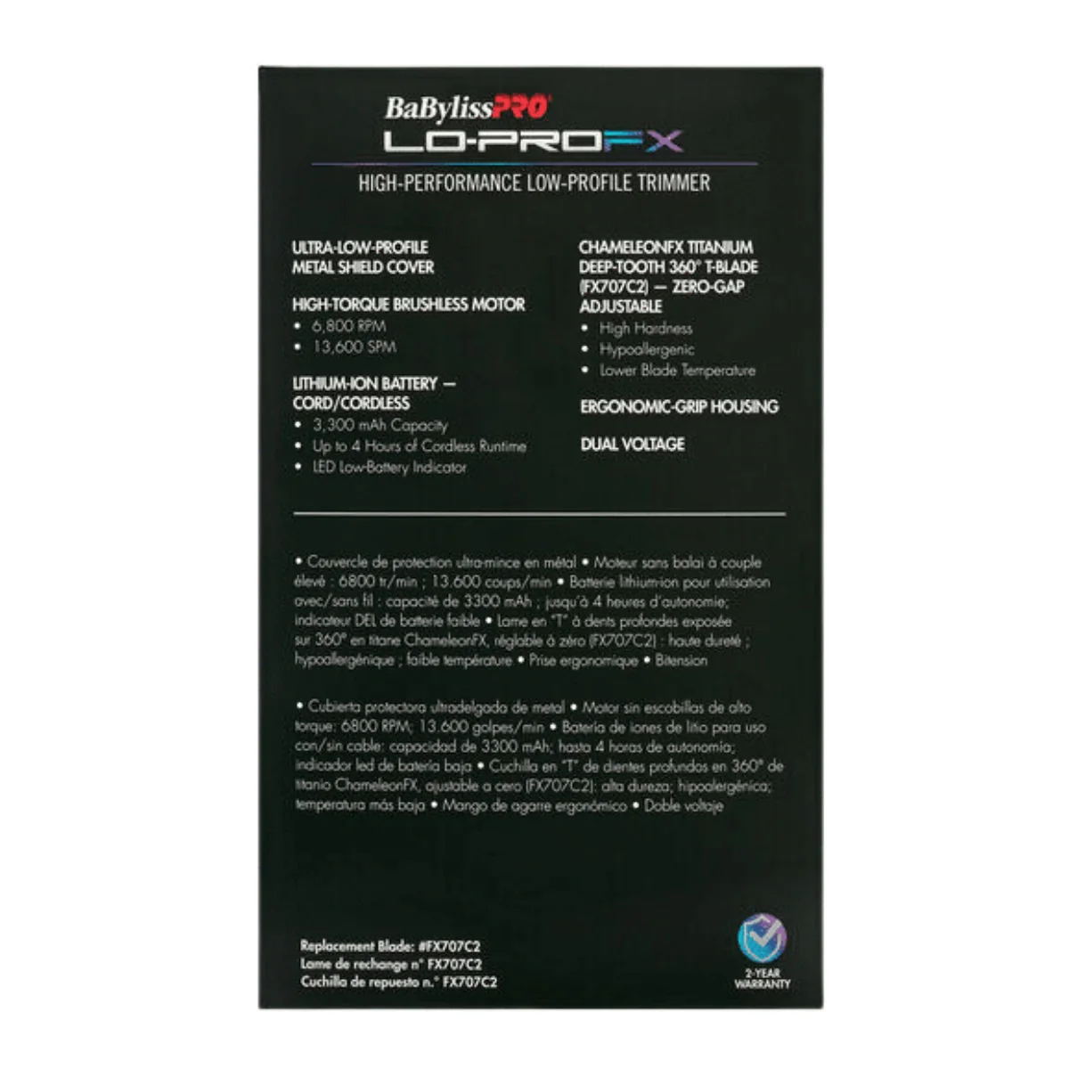 BaBylissPRO LoPro FX Trimmer Limited Edition - Chameleon - Image 3