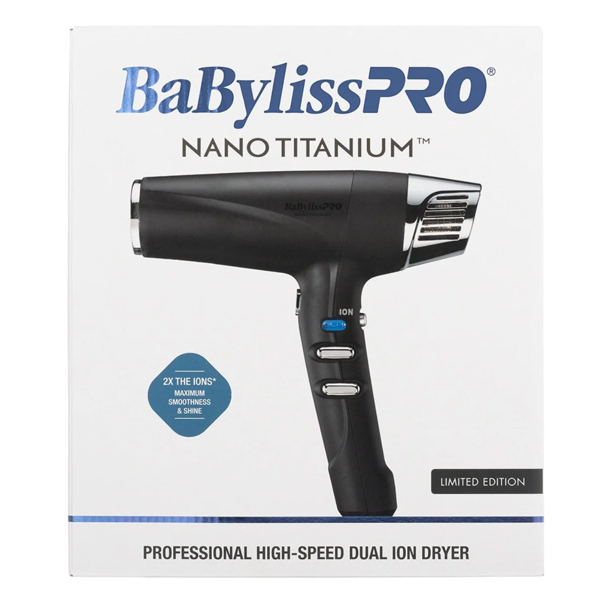 BaBylissPRO Nano Titanium Dual Ionic Hair Dryer - Image 2
