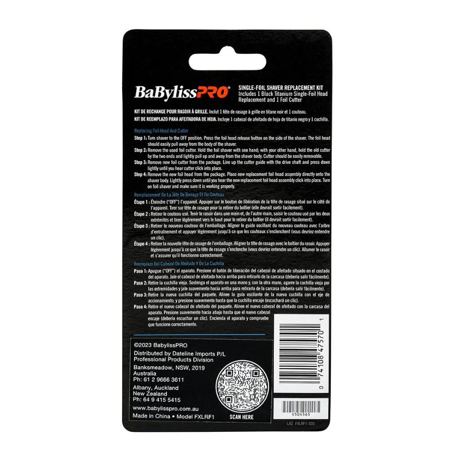 BaBylissPRO UVFoil Double Shaver Replacement Foil Head - Image 3