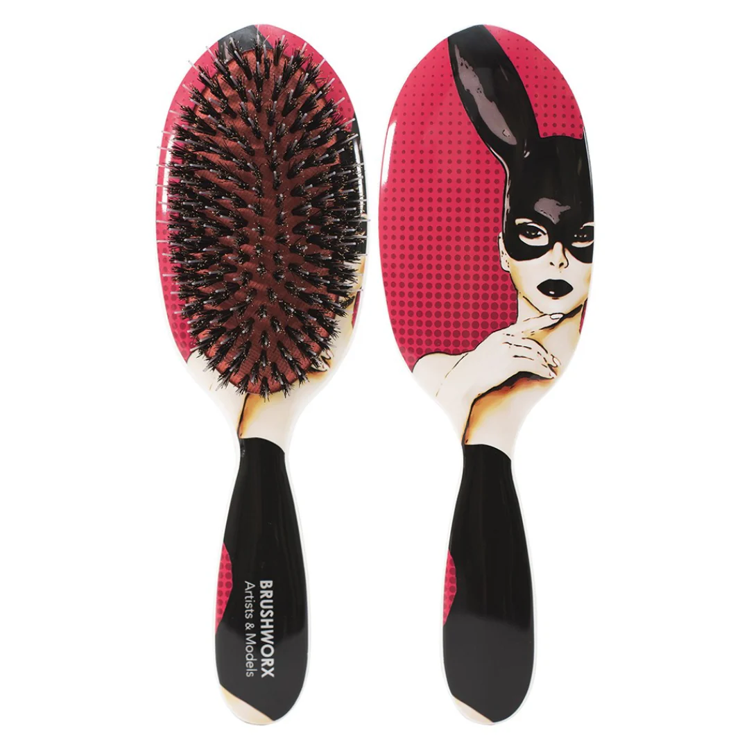 Brushworx Artists and Models Cushion Hair Brush Bunny Boo - Image 2