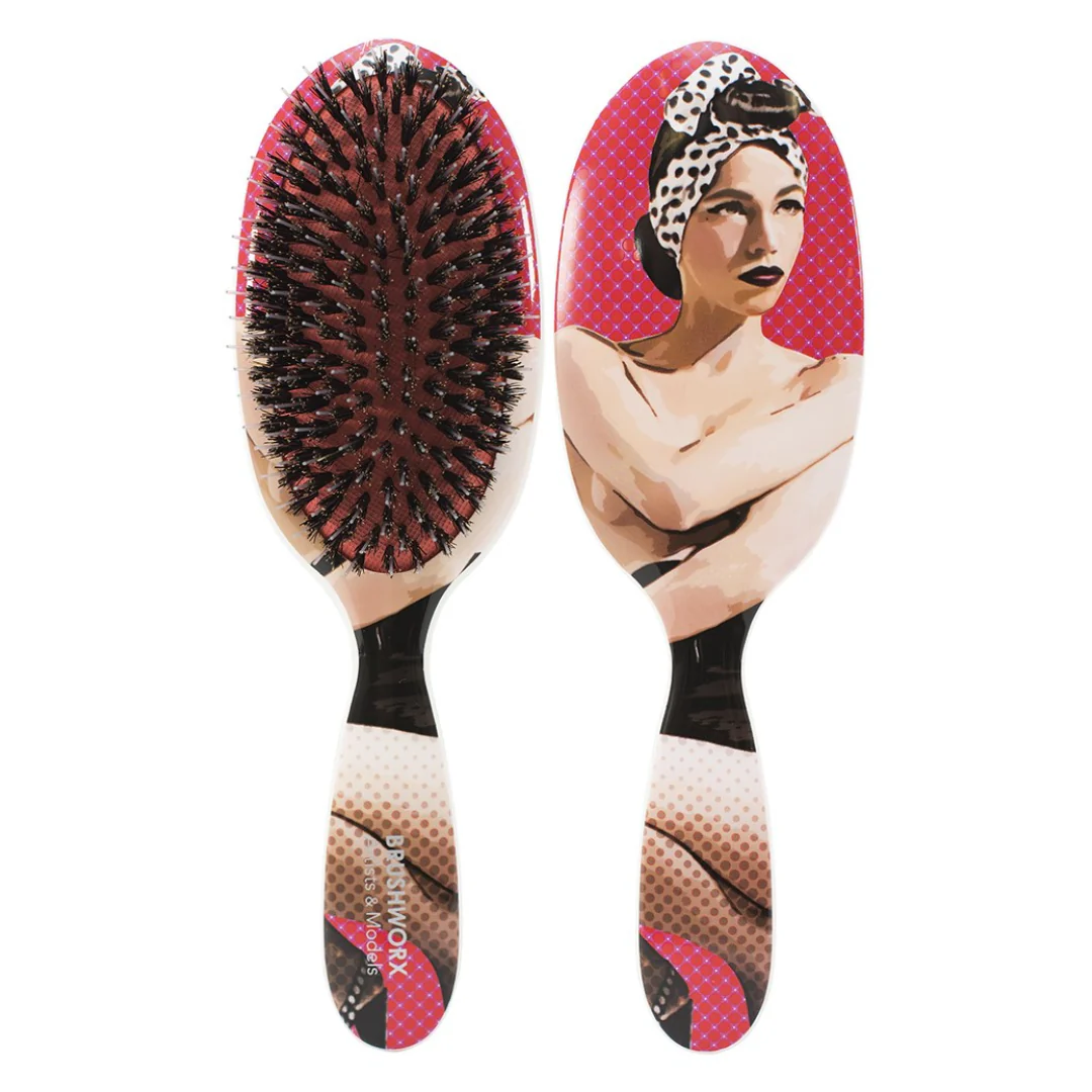 Brushworx Artists and Models Cushion Hair Brush Miss Be Bop - Image 2