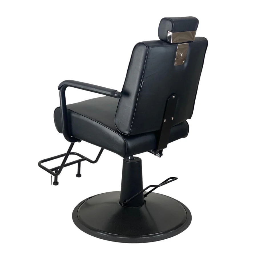 Cyrus Upholstery Reclining Salon Chair - Black - Image 4