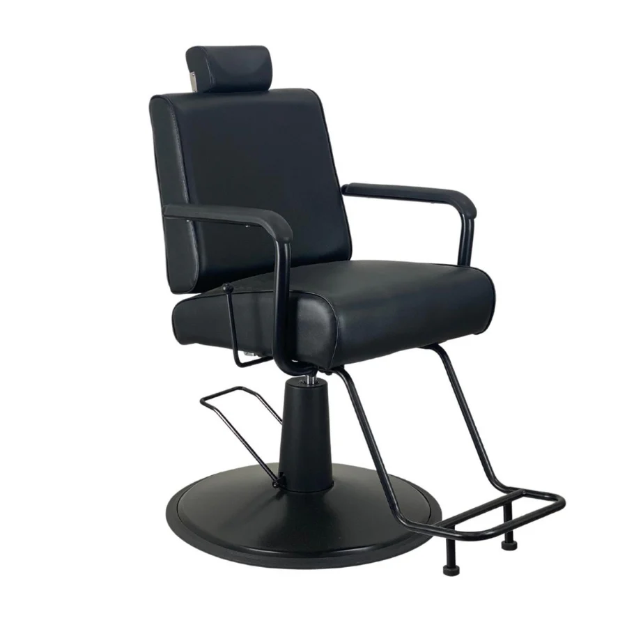 Cyrus Upholstery Reclining Salon Chair - Black - Image 5