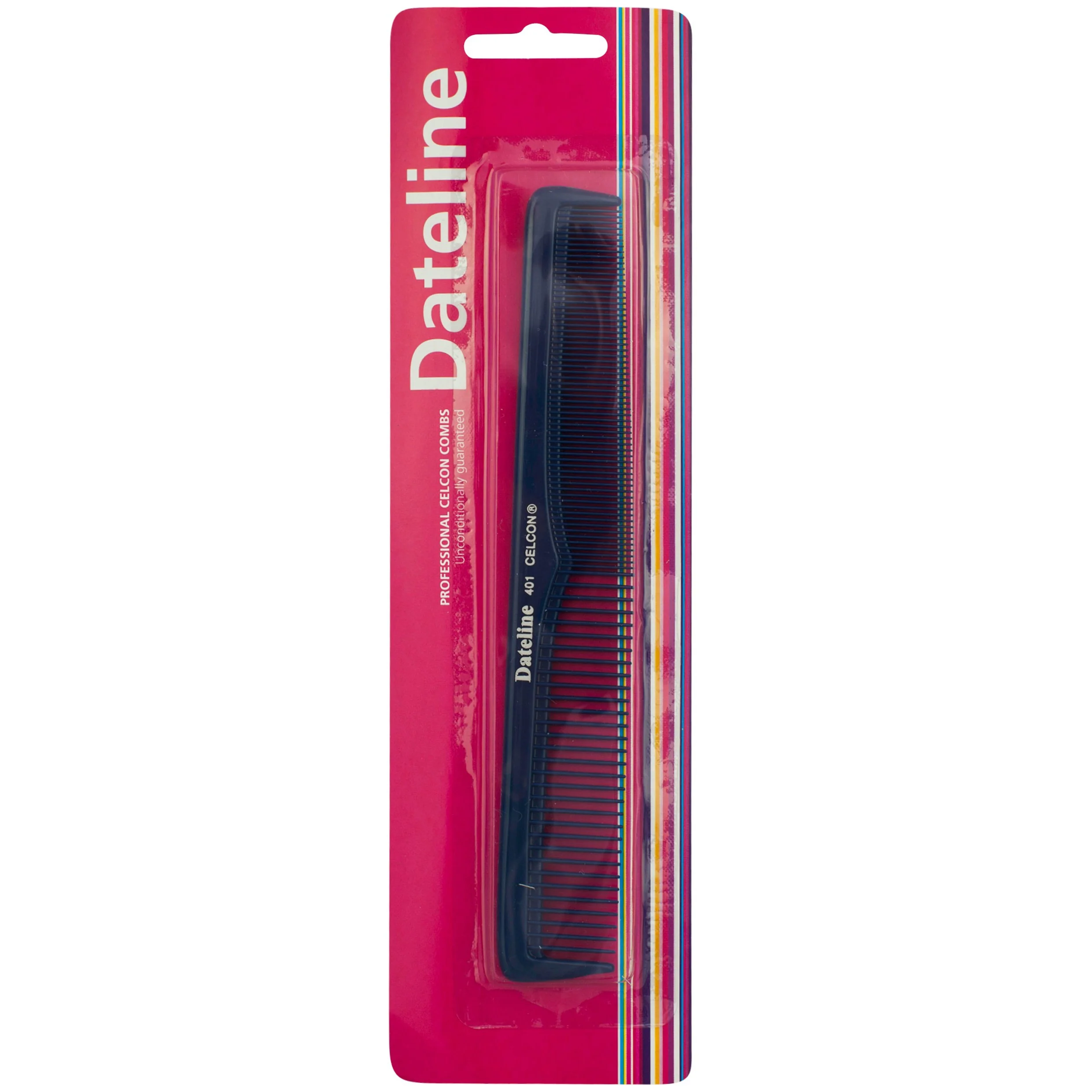 Dateline Professional Blue Celcon Styling Comb 7 401 Tapered - Image 2