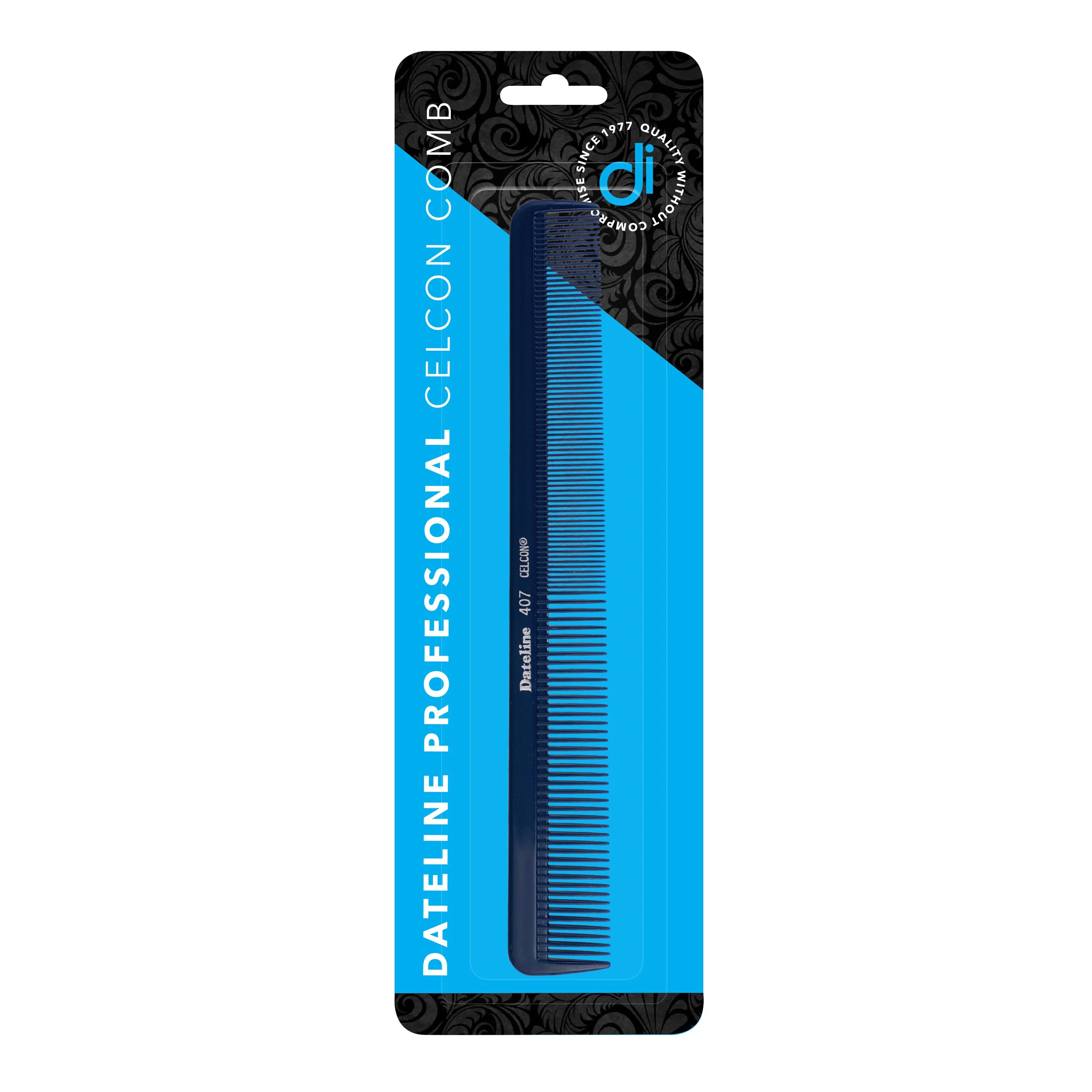 Dateline Professional Blue Celcon Styling Comb 8 1/2 407 Large - Image 2