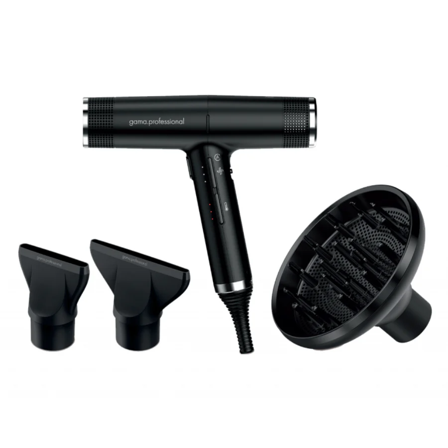 Gama Professional Iq Perfetto Hair Dryer - Black - Image 3