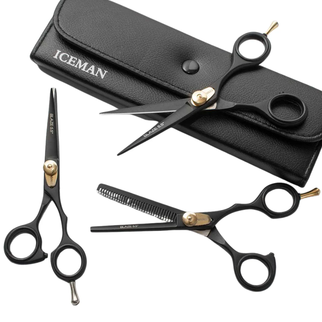 Iceman Blaze 5.5” Black Hairdressing Thinner - Image 4