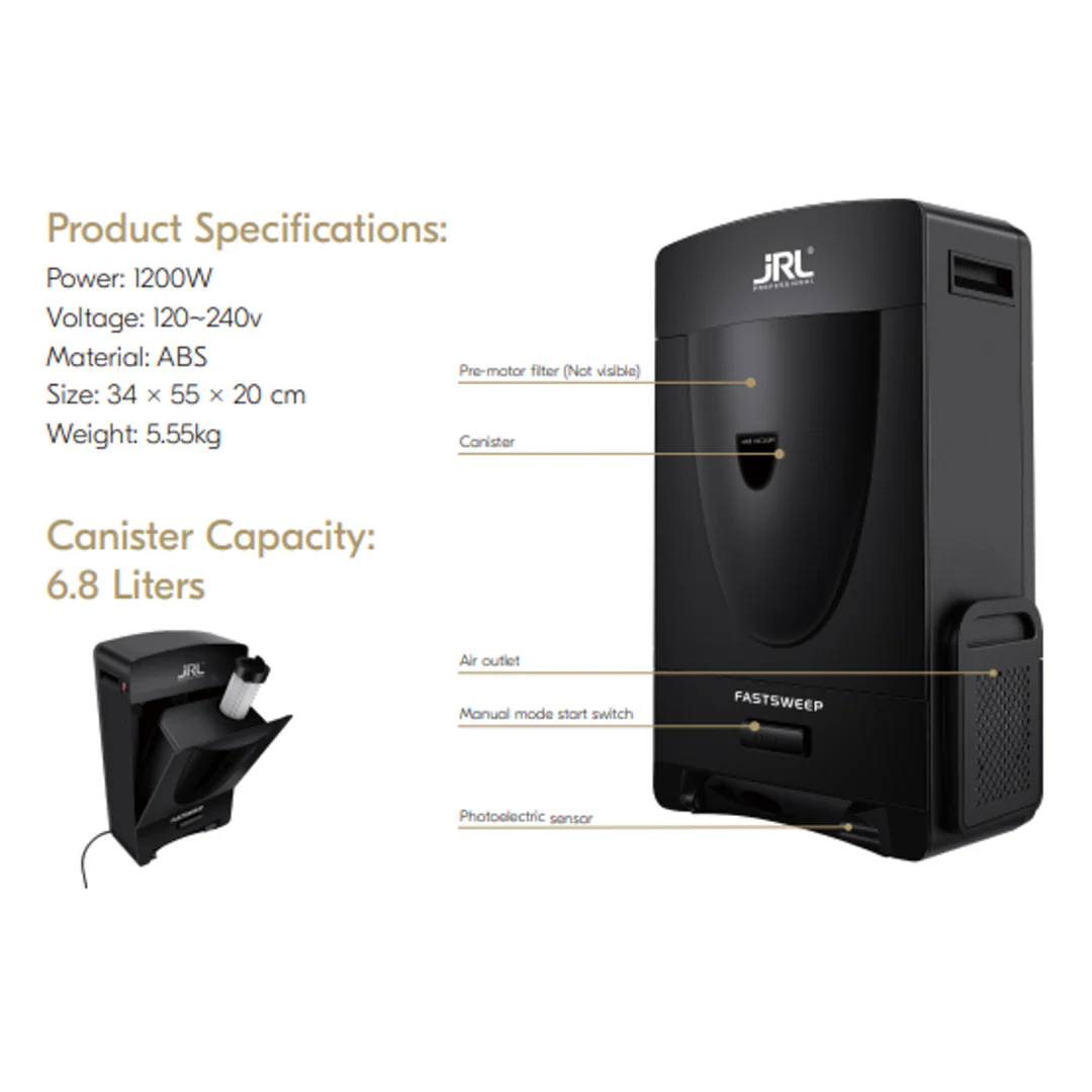 JRL Fast Sweep Hair Vacuum - Image 4