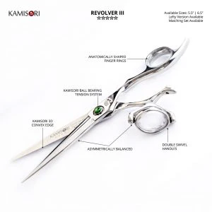 Kamisori Revolver III Professional Haircutting Shears Set - Image 4