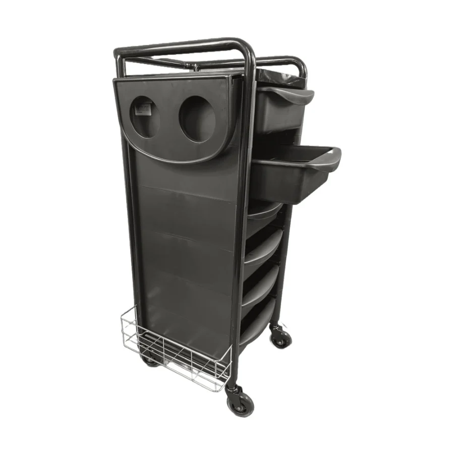 Karma Darwin Hairdressing Trolley Black - Image 3