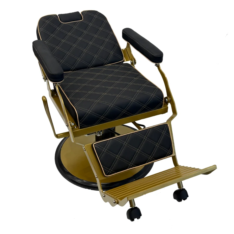 Karma Paddington Barber Chair – Black/Gold - Image 4