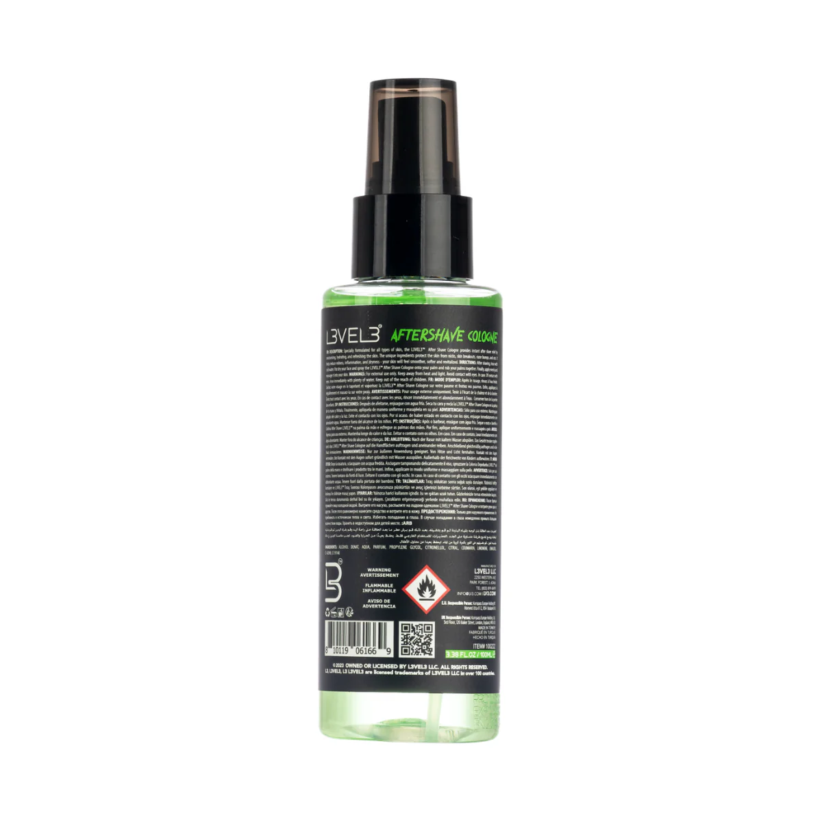 L3VEL3 Aftershave Cologne Fresh - 100ml - Image 2