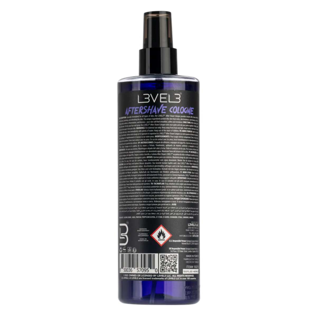 L3VEL3 Aftershave Cologne Royale - 400ml - Image 2