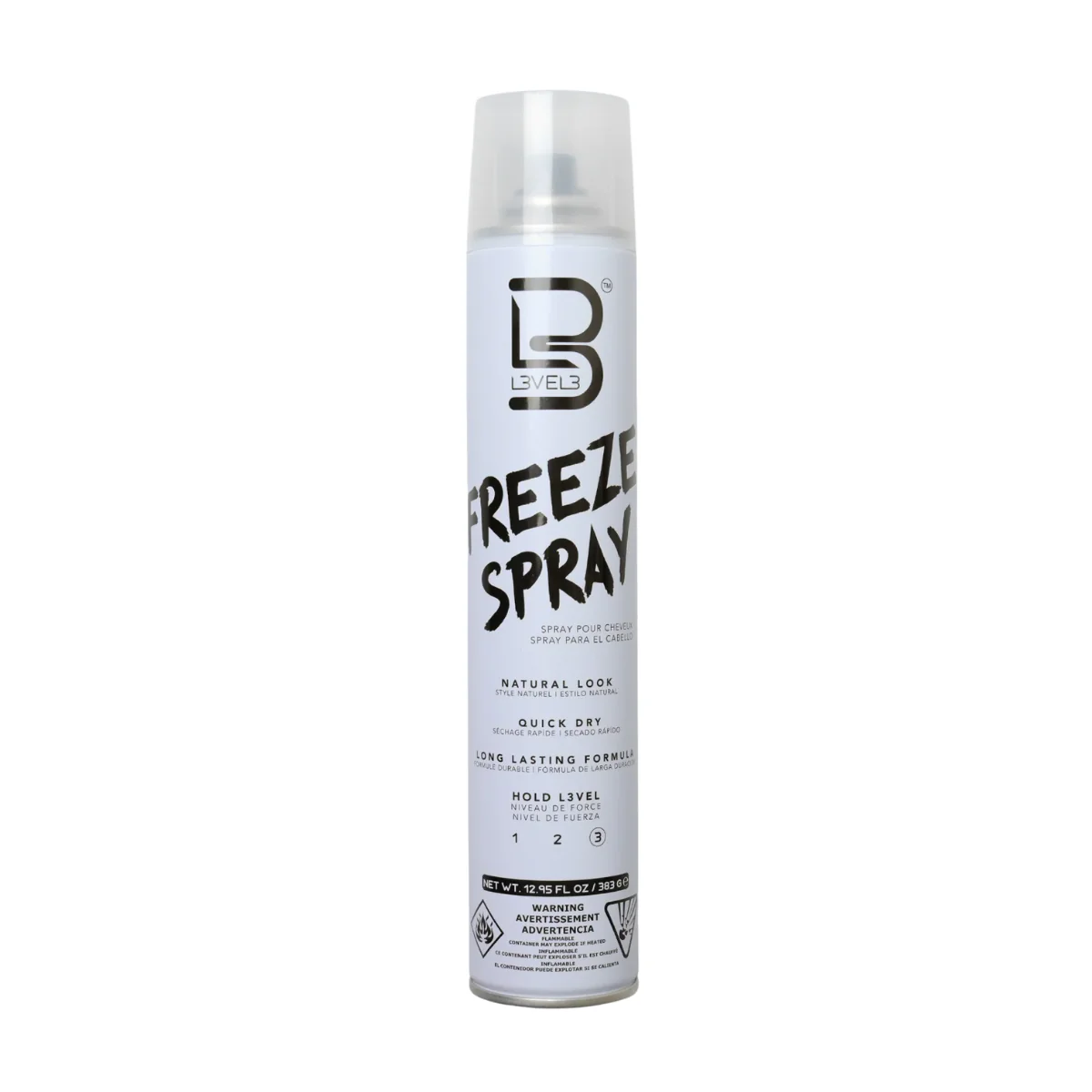 L3VEL3 Freeze Hair Spray (Hold 3) - 383g