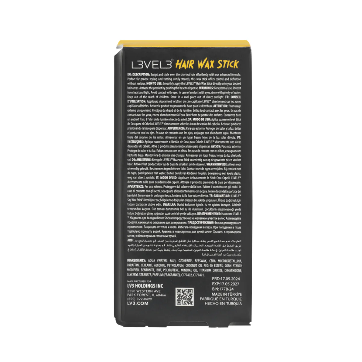 L3VEL3 Wax Hair Stick (Hold 3) - 75g - Image 5