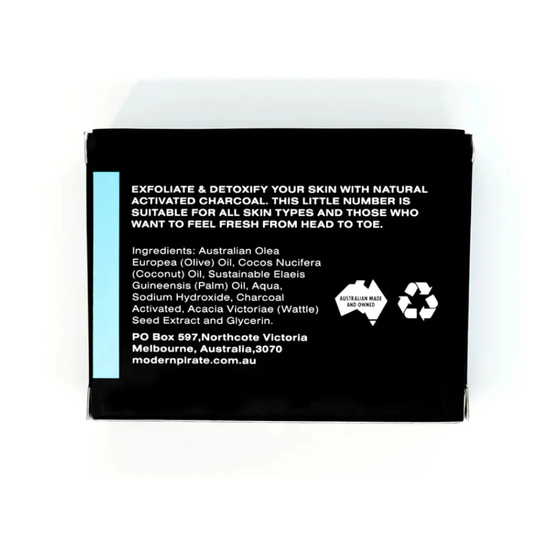 Modern Pirate Activated Charcoal Soap 110gm - Image 2