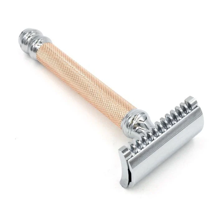 Parker 63c Rose Gold Handle Safety Razor - Image 4