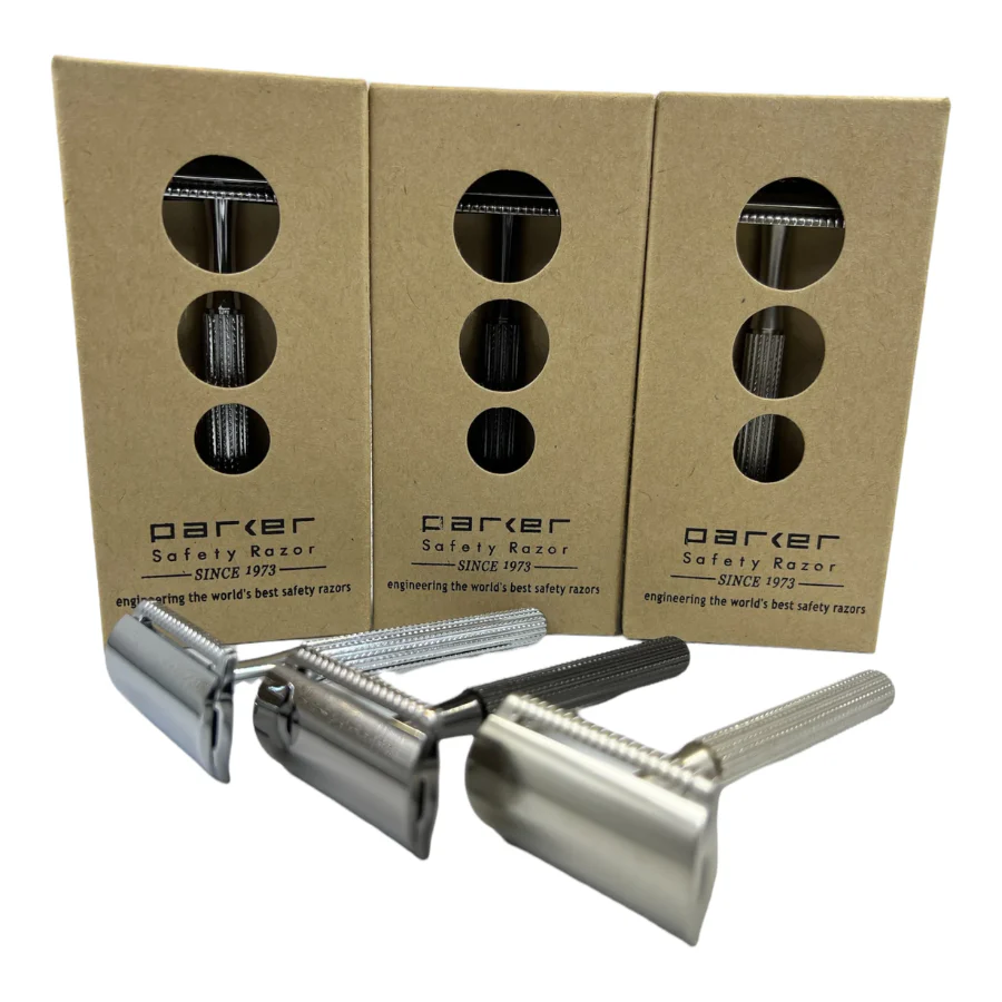 Parker 78R Safety Razor - Satin Silver - Image 3