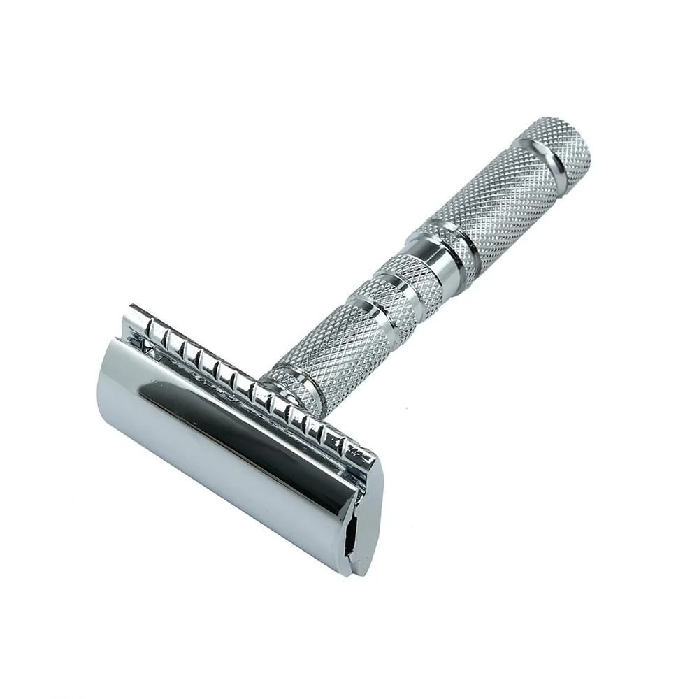 Parker Travel Safety Razor With Leather Case - Image 4