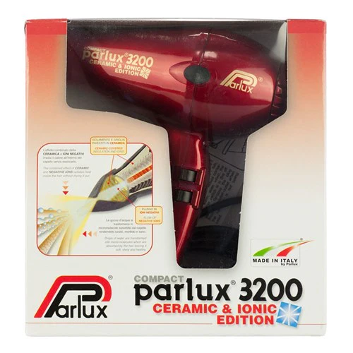 Parlux 3200 Ionic Ceramic Compact Hair Dryer Red - Image 2
