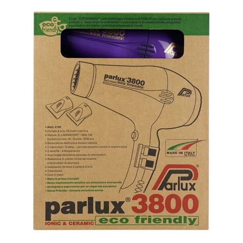Parlux 3800 Ionic Ceramic Hair Dryer Purple - Image 2