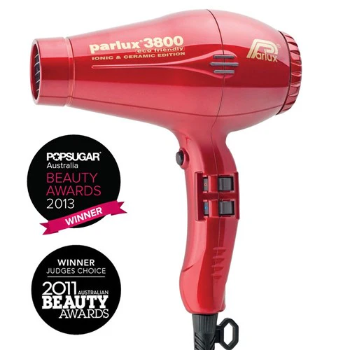 Parlux 3800 Ionic Ceramic Hair Dryer - Red