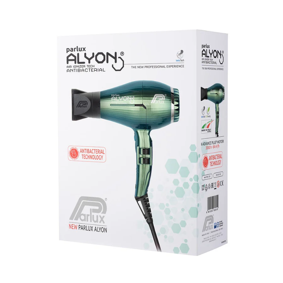 Parlux Alyon Air Ionizer Tech Hair Dryer 2250w - Jade - Image 4