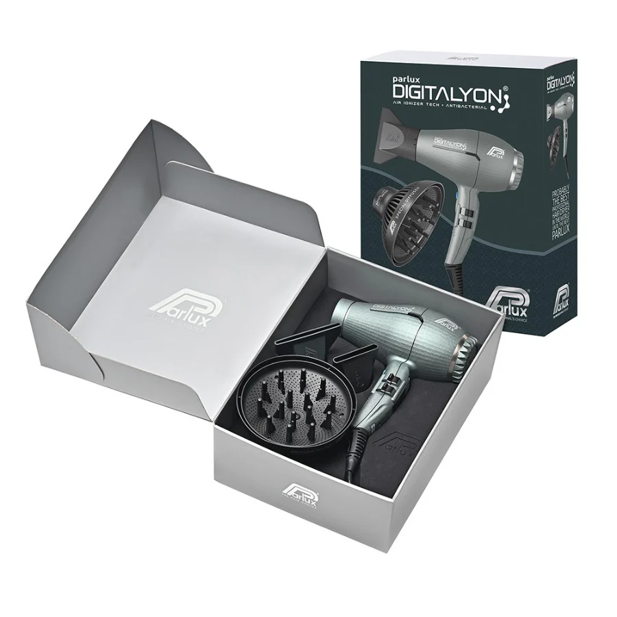 Parlux DigitAlyon Hair Dryer and Diffuser Glitter Grey - Image 3
