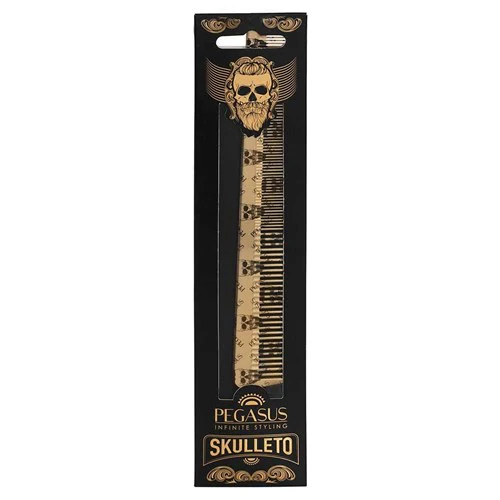 Pegasus Skulleto No 303 Gold Barber Tapered Comb - Image 2