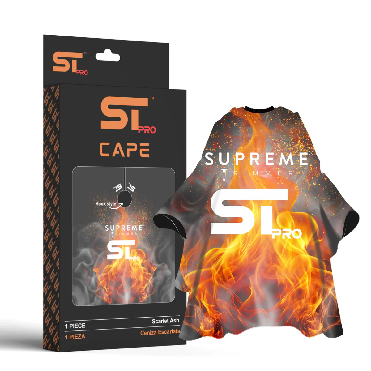 Supreme ST Premium Barber Cape - Scarlet Ash - Image 4