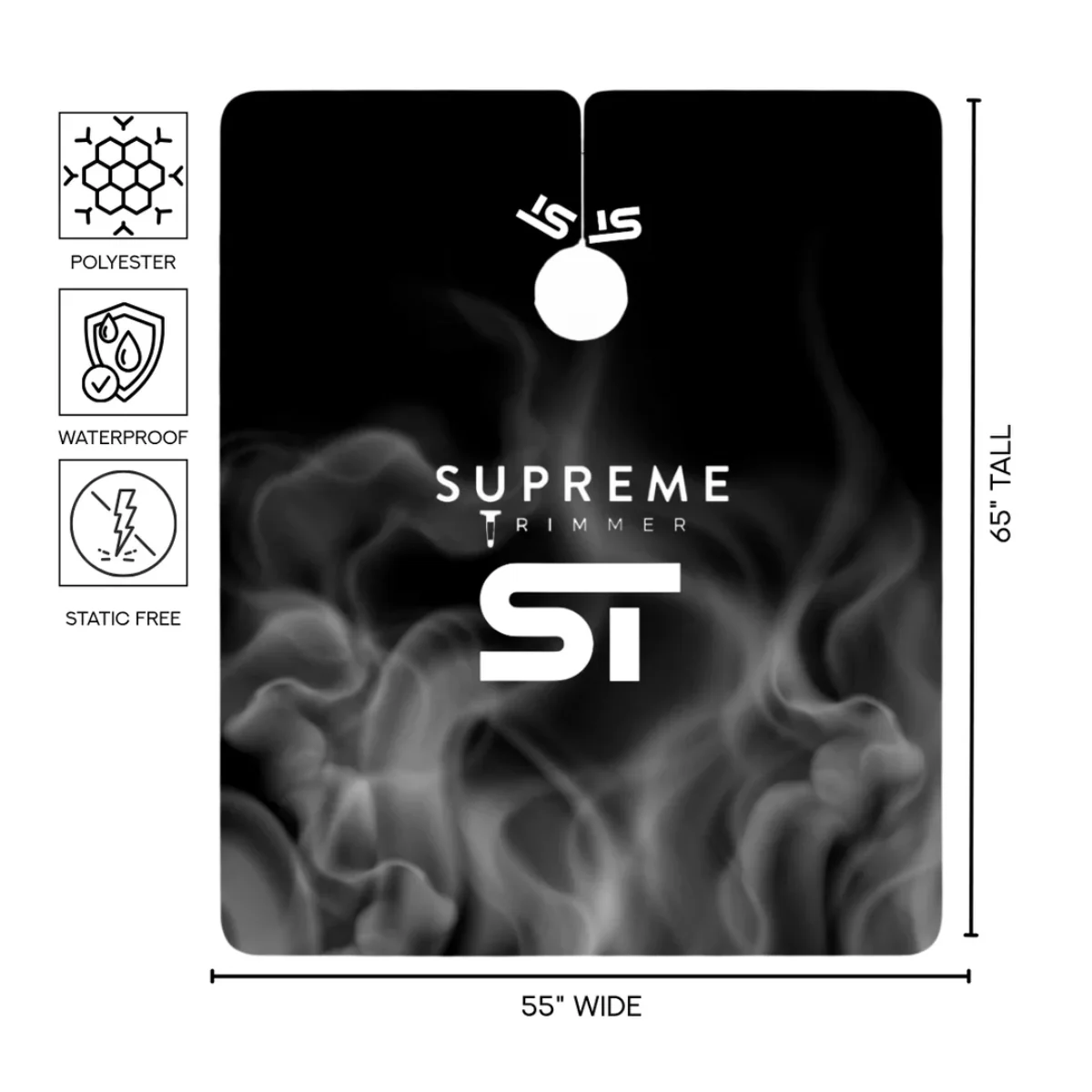 Supreme ST Premium Barber Cape - Steele Smoke - Image 4