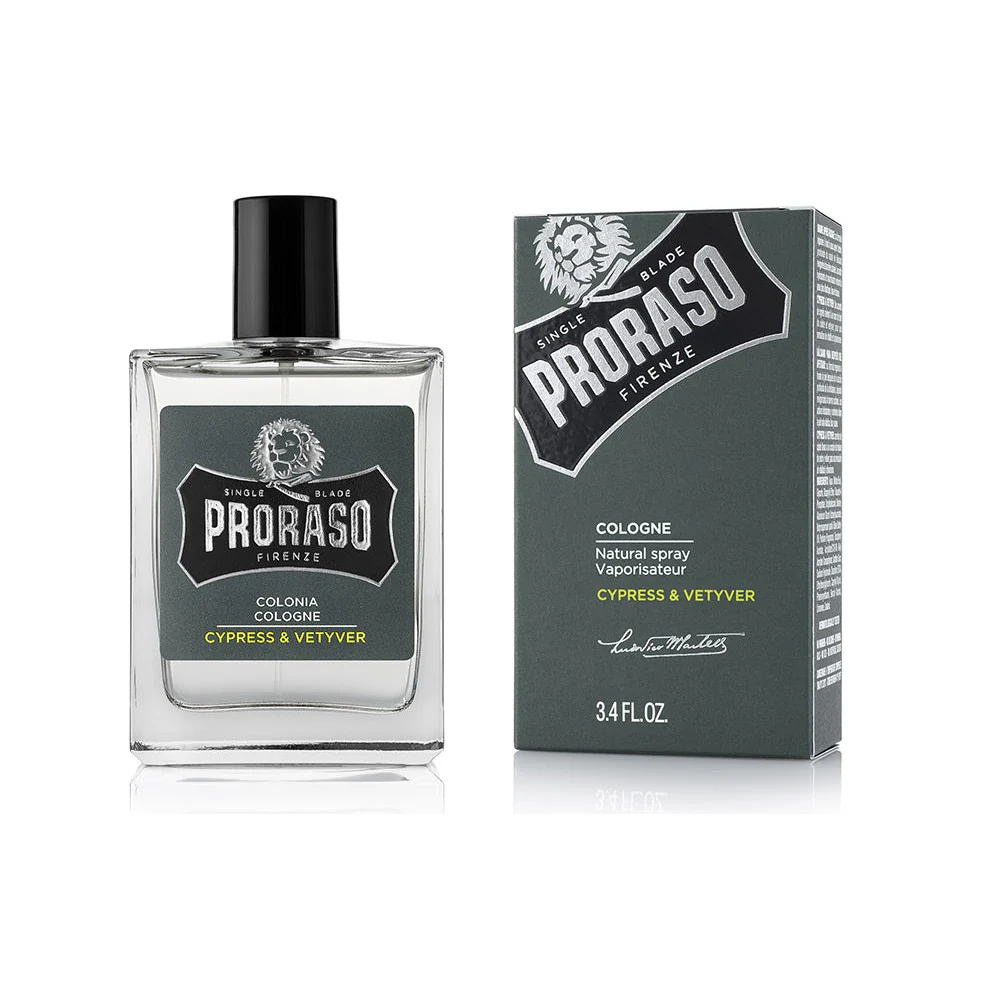 Proraso Eau De Cologne Cypress Vetiver 100ml - Ref 400772