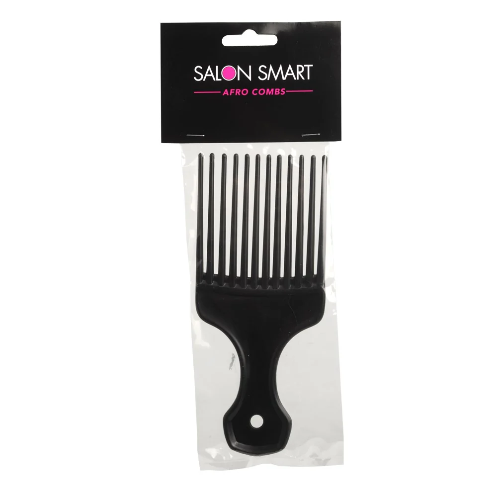 Salon Smart Afro Hair Comb Black - Image 2