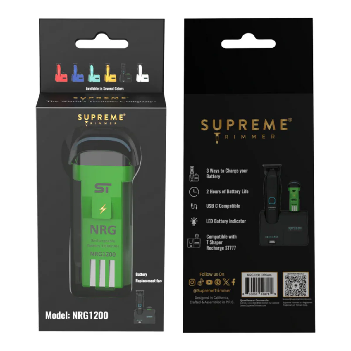 Supreme ST Recharger Battery Replacement 1200MAH - Image 4