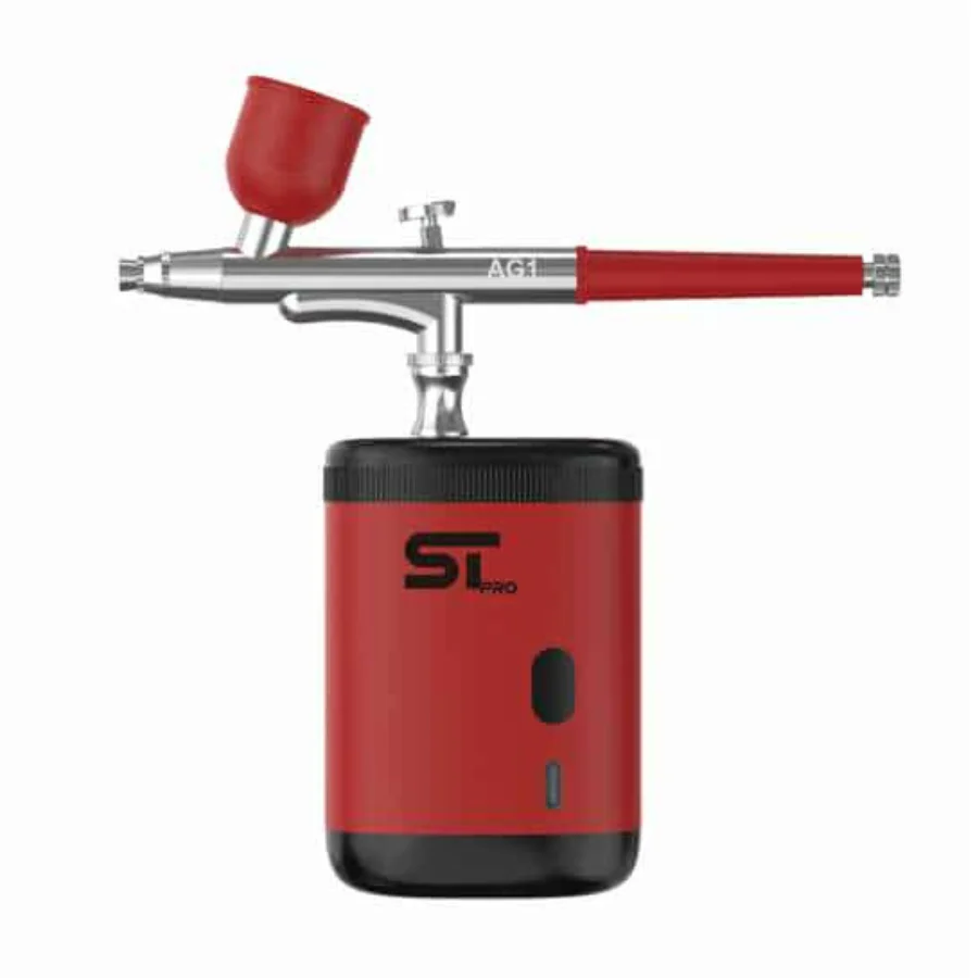 Supreme ST Airbrush Gun Kit - Red - Image 2