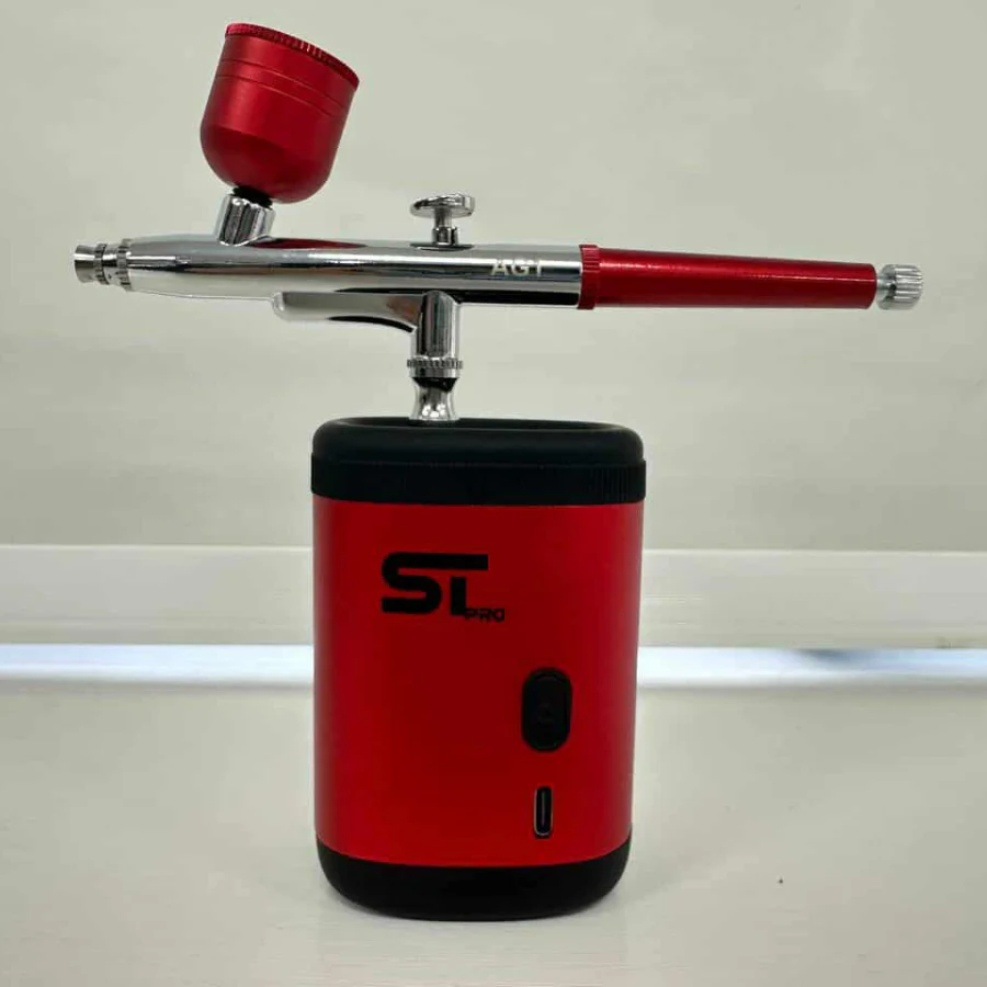 Supreme ST Airbrush Gun Kit - Red - Image 4