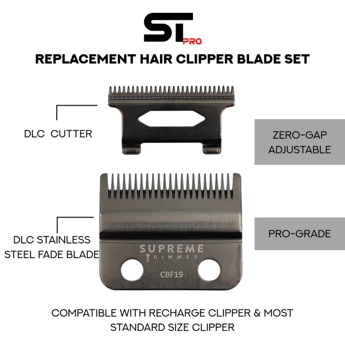 Supreme ST Fade Blade Replacement for Recharge Clipper - Image 5