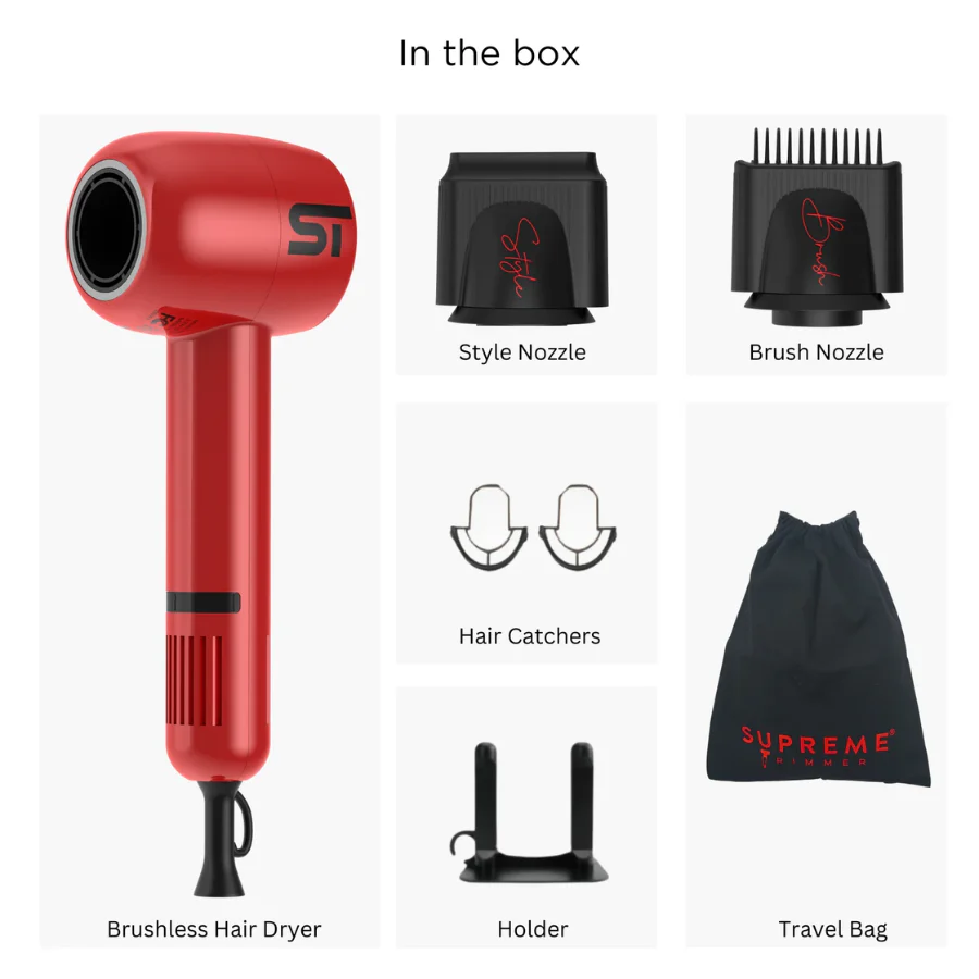 Supreme ST Hair Dryer Kit - Red - Image 5