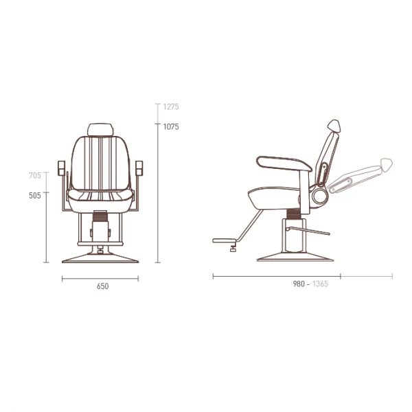 Takara Belmont Sportsman Barbers Chair - Image 2