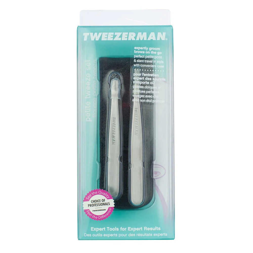 Tweezerman Petite Tweezer Set Black - Image 2