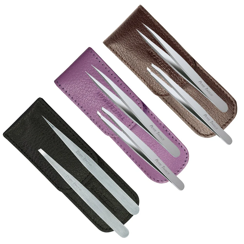 Tweezerman Petite Tweezer Set Black - Image 4