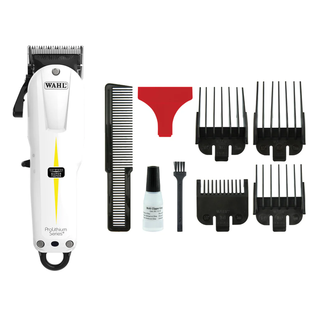Wahl Super Taper Cordless Pro Lithium Clipper - White - Image 3